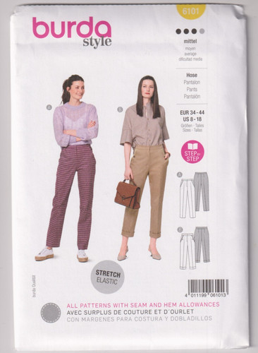 6101 burda style pants sz - 6101,