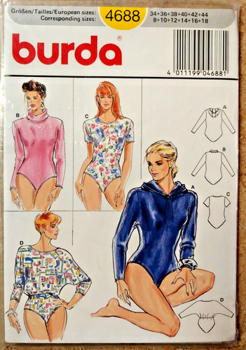 Burda 4688 misses bodysuit - 4688,