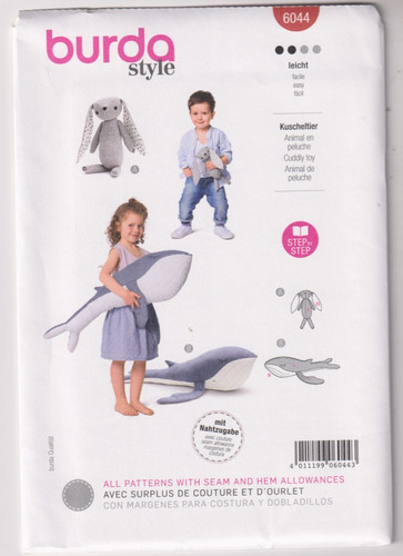 6044 burda plush animals - 6044,