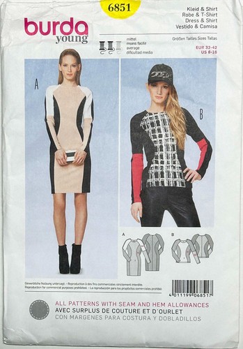 Burda pattern 6851 misses - #6851, misses'