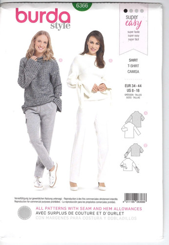 6366 burda style knit - knit, shirt