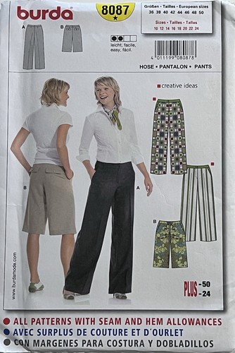 Burda 8087 misses pants - 8087, 10-24